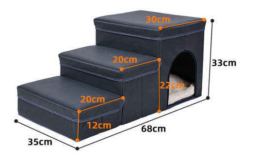 Cama Elevada Multifuncional para Mascotas con Escaleras - Image 20