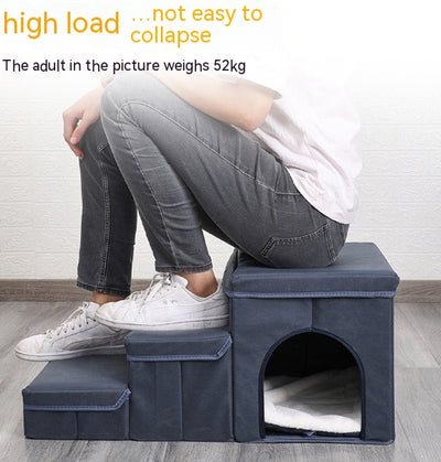 Cama Elevada Multifuncional para Mascotas con Escaleras - Image 24