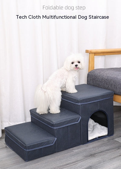 Cama Elevada Multifuncional para Mascotas con Escaleras - Image 27