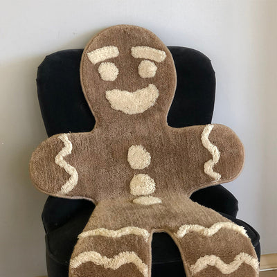 Tapete Navideño de Muñeco de Jengibre con Textura Esponjosa - Image 18