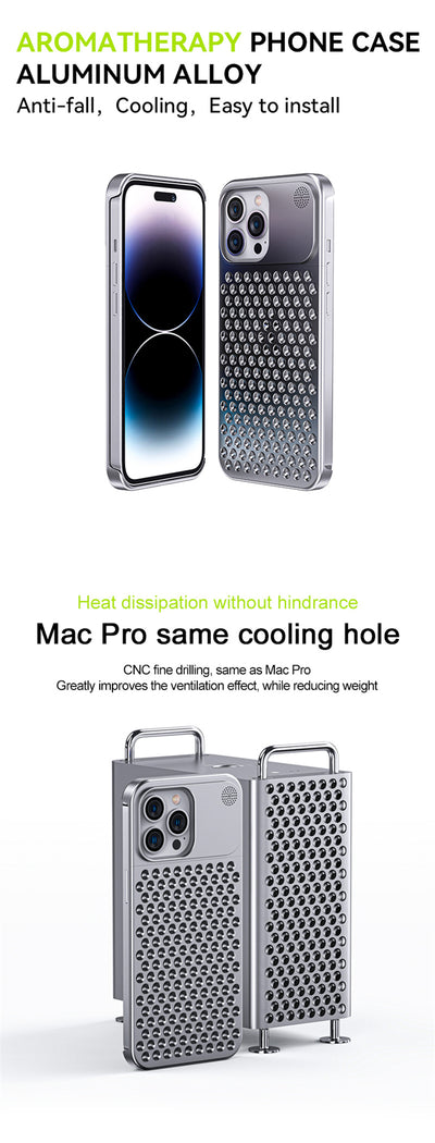 Funda de Aluminio para iPhone 14 13 Pro Max Plus con Disipación de Calor y Protección Total - Image 29