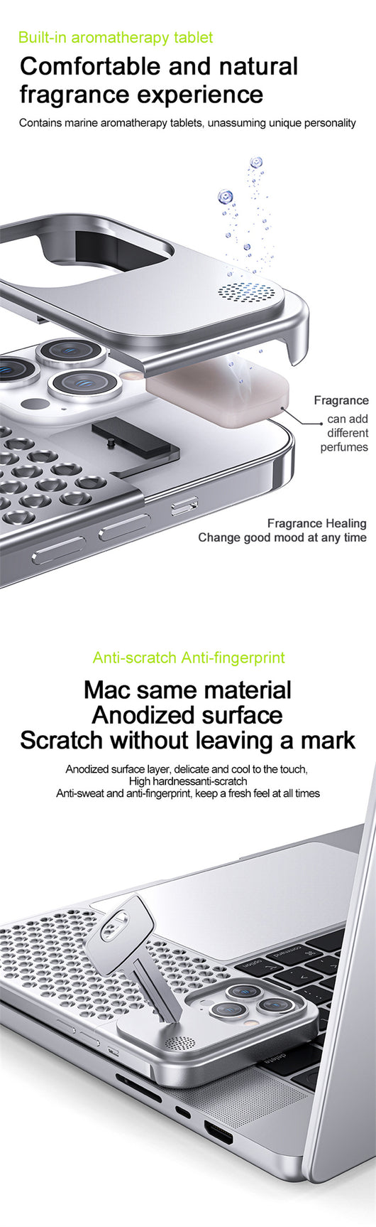 Funda de Aluminio para iPhone 14 13 Pro Max Plus con Disipación de Calor y Protección Total - Image 30