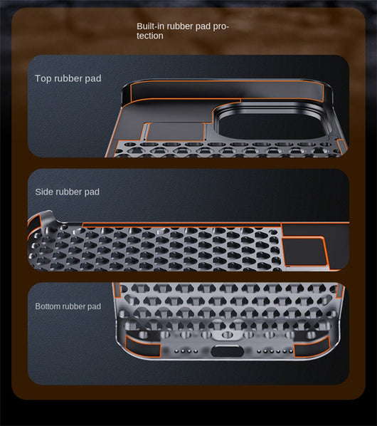 Funda de Aluminio para iPhone 14 13 Pro Max Plus con Disipación de Calor y Protección Total - Image 34