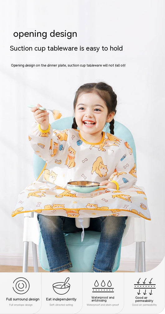 Babero Delantal para Bebé con Cobertura para Silla de Comer, Resistente al Agua y Desmontable - Image 18