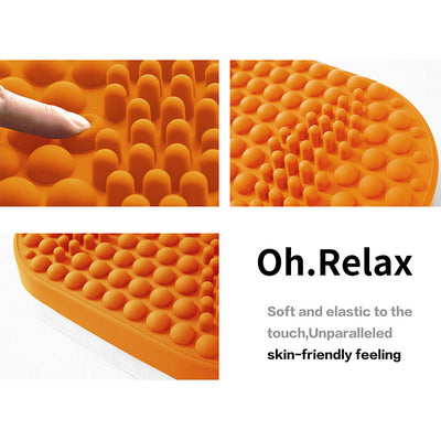 Reposapiés de Masaje Silicona para Oficina - Pedal Relajante Standing - Image 15