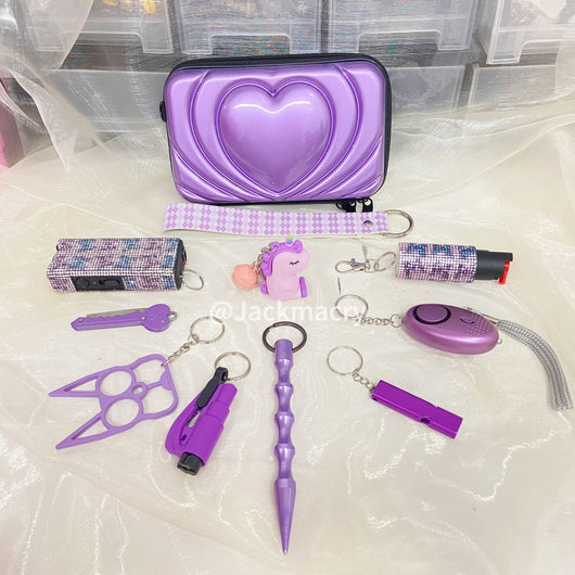 Set de 10 Llaveros de Defensa Personal - Diseño Jardín Mariposa Unicornio - Image 4