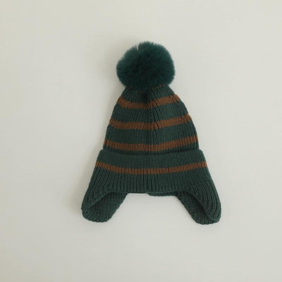 Gorro de Lana para Niña con Rayas - Cálido y Elegante - Image 15