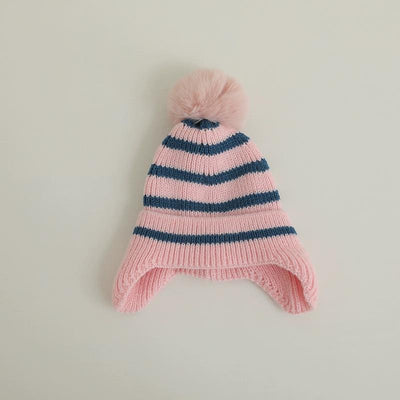 Gorro de Lana para Niña con Rayas - Cálido y Elegante - Image 16