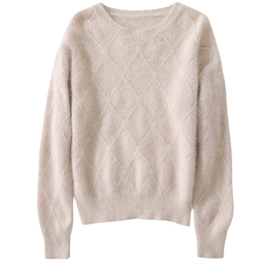 Suéter de Visón Hueco Cuello Redondo para Mujer - Image 12