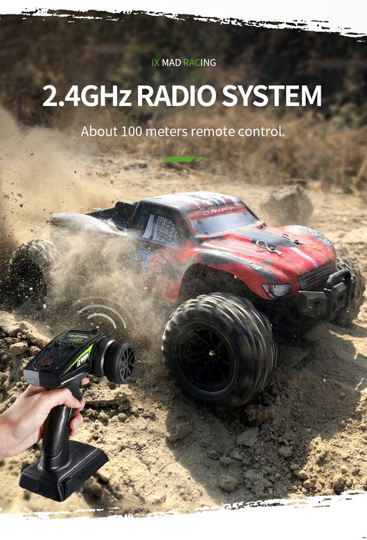 Camioneta RC 4x4 de Tracción Total con Control Remoto de Alta Velocidad - Image 9