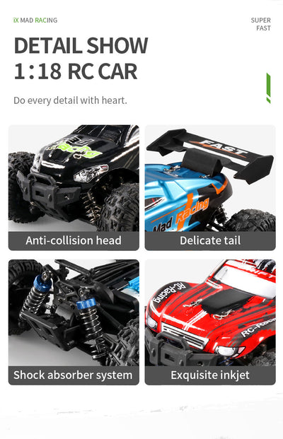 Camioneta RC 4x4 de Tracción Total con Control Remoto de Alta Velocidad - Image 19