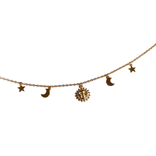Collar Celestial Sol, Estrella y Luna - Image 6