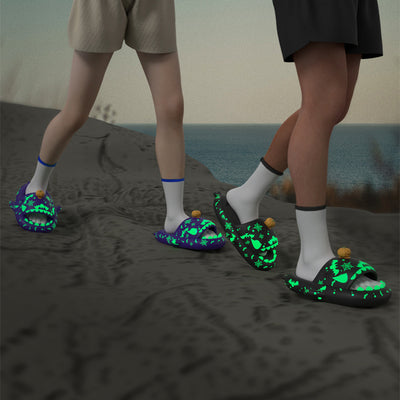 Pantuflas Luminosas Tiburón para Parejas - Zapatillas de Casa Antideslizantes Unisex - Image 18