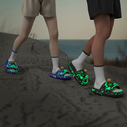 Pantuflas Luminosas Tiburón para Parejas - Zapatillas de Casa Antideslizantes Unisex - Image 18