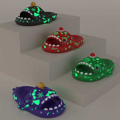 Pantuflas Luminosas Tiburón para Parejas - Zapatillas de Casa Antideslizantes Unisex - Image 25