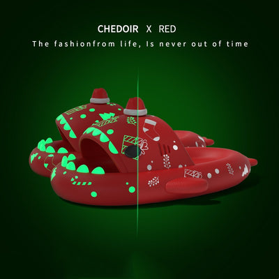 Pantuflas Luminosas Tiburón para Parejas - Zapatillas de Casa Antideslizantes Unisex - Image 27