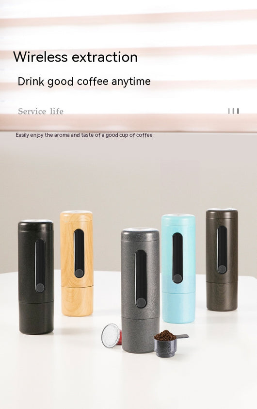 Cafetera Portátil Mini para Viajes - Dual Cápsulas y Café Molido - Image 11