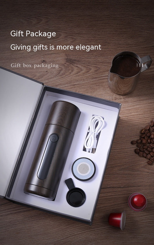 Cafetera Portátil Mini para Viajes - Dual Cápsulas y Café Molido - Image 21