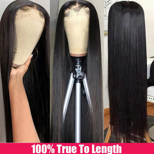 Peluca de Cabello Natural Liso para Mujer - Estilo Simple y Versátil - Image 11