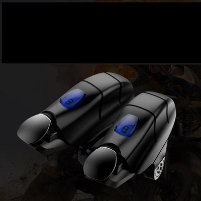 Pair of orange and black mobile game controller triggers with red digital display buttons for enhanced shooting. - Image 12