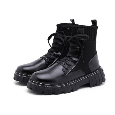 Botas Martin Plataforma Estilo Británico Caña Alta - Image 17