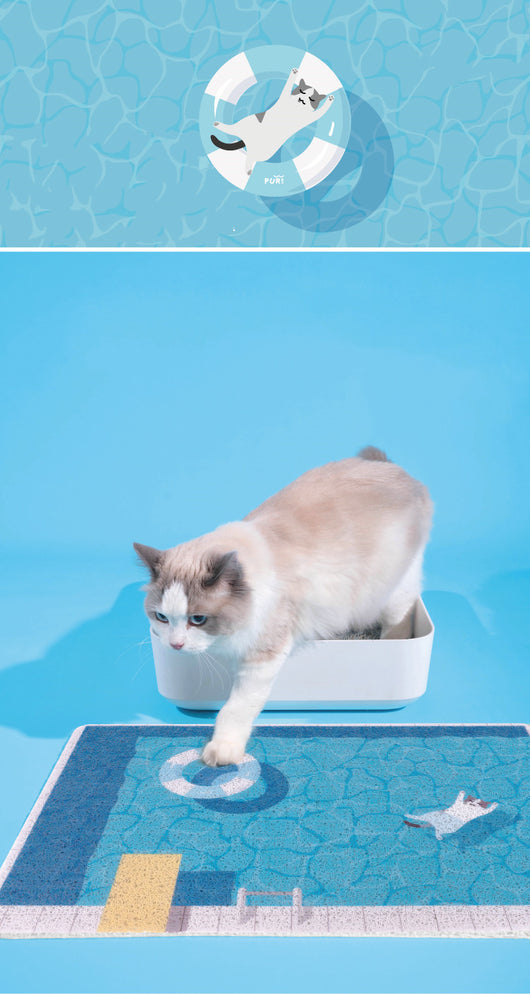 Arenero para Gatos Puff Laboratory con Arena Dinámica Tipo Piscina - Image 9