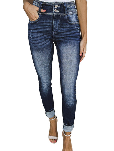 Pantalones Skinny Cintura Alta con Micro Elástico - Image 14