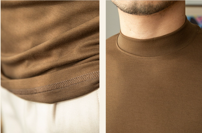 Polera Cuello Alto Hombre Colores Sólidos - Base Versátil - Image 8