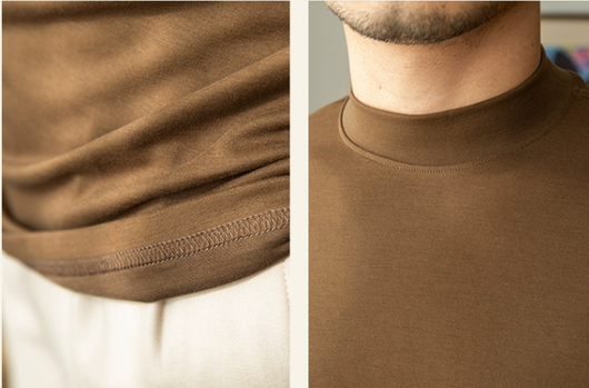 Polera Cuello Alto Hombre Colores Sólidos - Base Versátil - Image 8