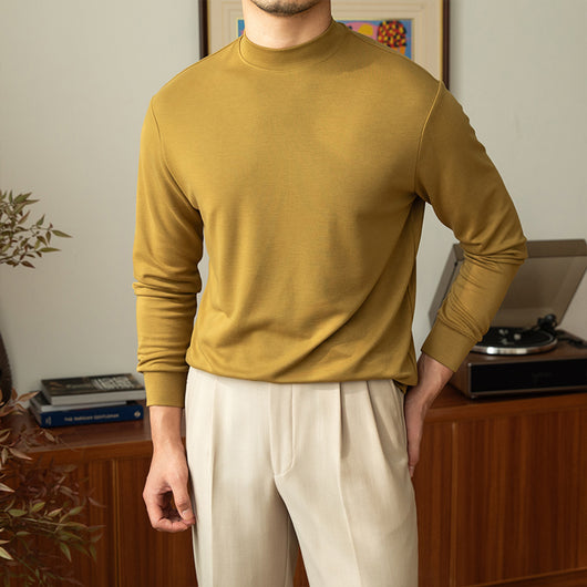 Polera Cuello Alto Hombre Colores Sólidos - Base Versátil - Image 11
