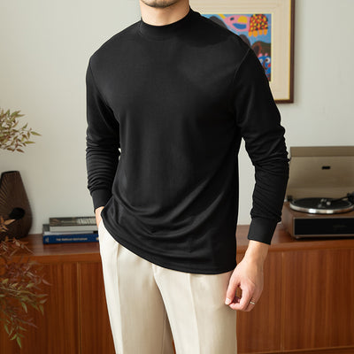 Polera Cuello Alto Hombre Colores Sólidos - Base Versátil - Image 12