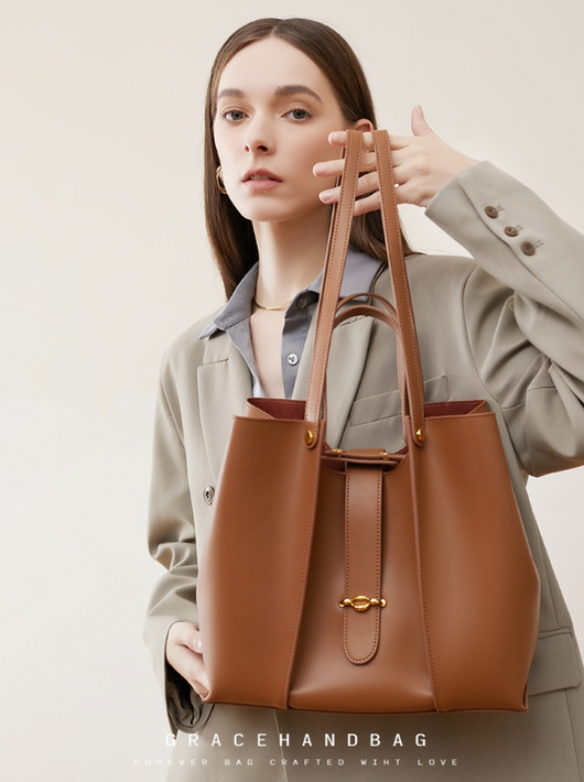 Bolso Tote de Cuero Genuino Grandes Dimensiones para Mujer - Image 16