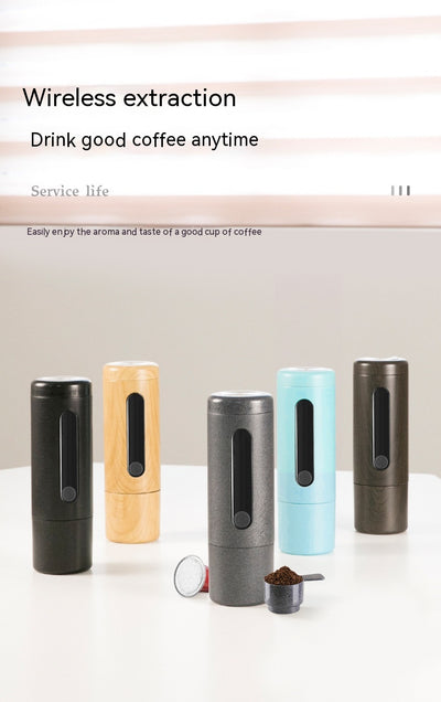 Cafetera Portátil Mini para Viajes - Dual Cápsulas y Café Molido - Image 28