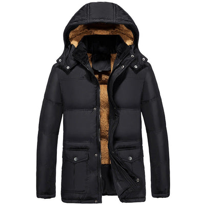 Chaqueta de Invierno Acolchada para Hombre con Forro de Felpa - Image 8