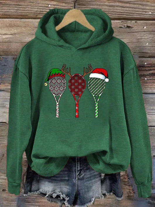 Prenda Navideña Suelta de Dacron con Estampado Casual para Mujer - Image 25