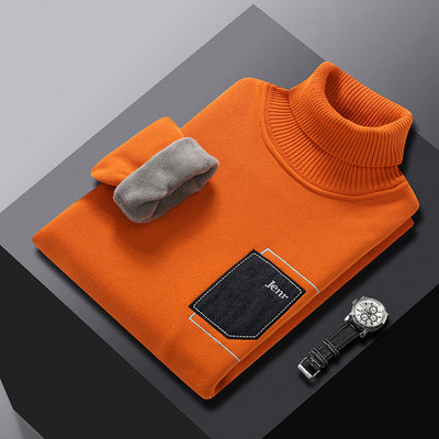 Suéter Cuello Alto Hombre con Bolsillos Falsos - Image 22