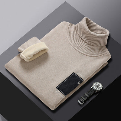 Suéter Cuello Alto Hombre con Bolsillos Falsos - Image 25