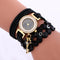 Reloj Pulsera de Cristal y Strass Dorado