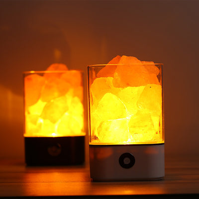 Lámpara LED de Sal del Himalaya con Luz de Cristal USB - Image 21