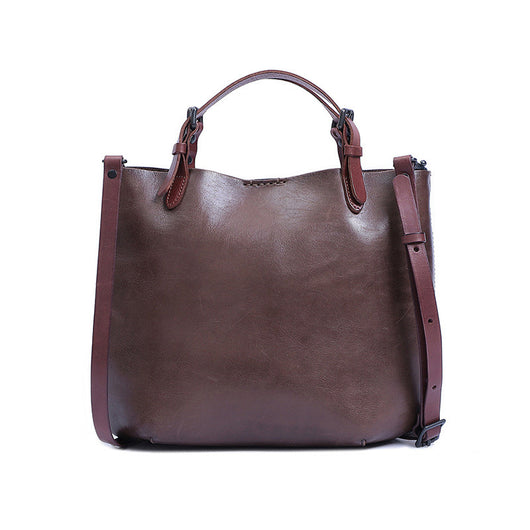 Bolsos de Cuero Genuino Estilo Retro - Primera Capa - Image 16
