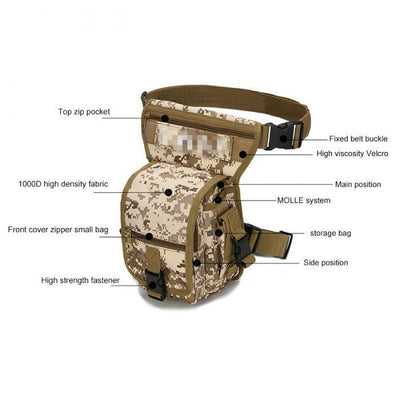 Bolsa Táctica Multipropósito para Cintura y Pierna - Image 3