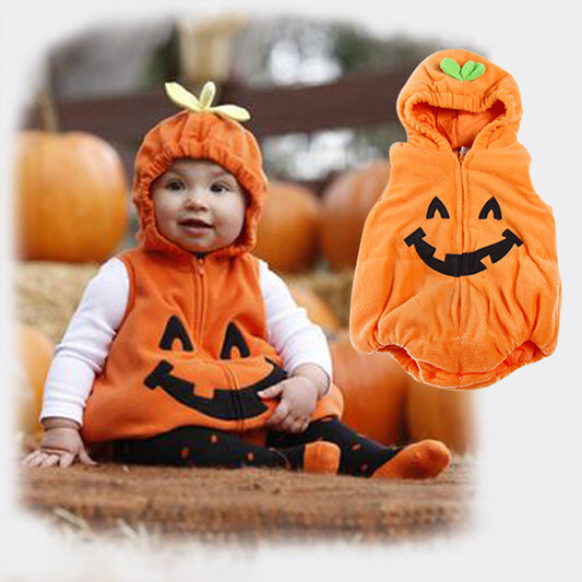Sudadera con Capucha de Algodón Diseño Calabaza Adorable