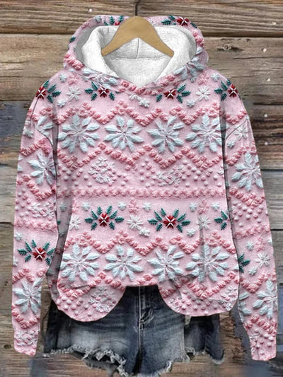 Prenda Navideña Suelta de Dacron con Estampado Casual para Mujer - Image 45