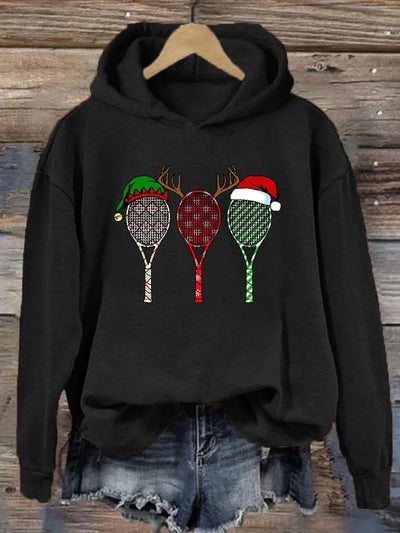 Prenda Navideña Suelta de Dacron con Estampado Casual para Mujer - Image 55