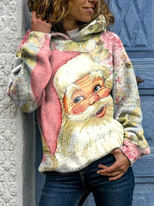 Prenda Navideña Suelta de Dacron con Estampado Casual para Mujer - Image 65