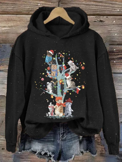 Prenda Navideña Suelta de Dacron con Estampado Casual para Mujer - Image 68