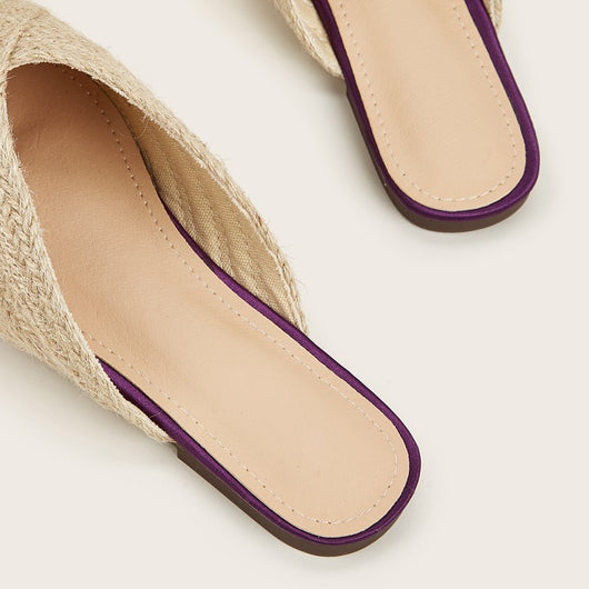Sandalias Tipo Pantufla Diaria con Punta Reforzada - Diseño Versátil en Cuerda de Cáñamo para Mujer - Image 14
