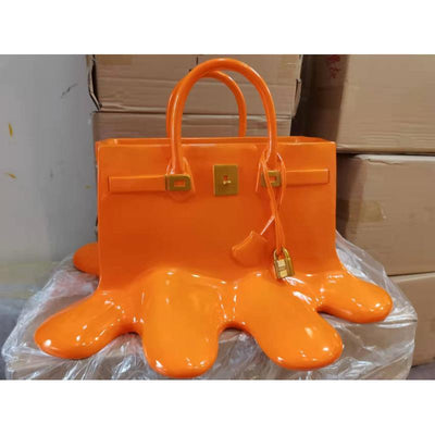 Jarrón Escultura de Resina Estilo Bolso - Arreglo Floral Decorativo - Image 18