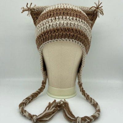 Gorro Tejido con Orejas de Gato y Trenza - Unisex para Otoño e Invierno - Image 16