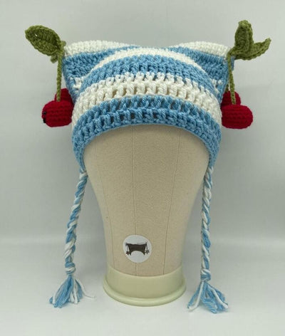Gorro Tejido con Orejas de Gato y Trenza - Unisex para Otoño e Invierno - Image 22